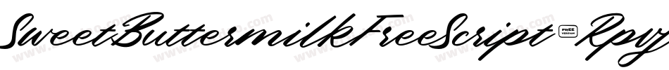 SweetButtermilkFreeScript-Rpvj6字体转换