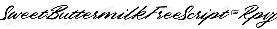 SweetButtermilkFreeScript-Rpvj6字体转换