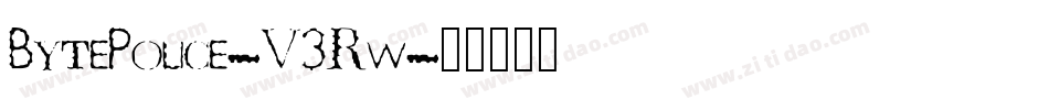 BytePolice-V3Rw字体转换
