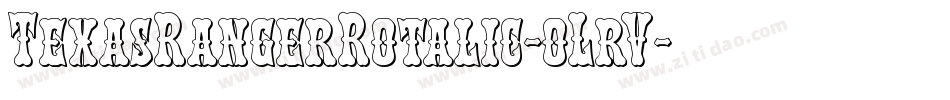 TexasRangerRotalic-oLrV字体转换