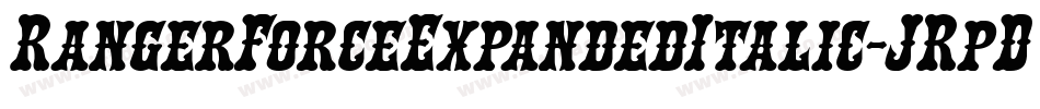 RangerForceExpandedItalic-JRpDa字体转换