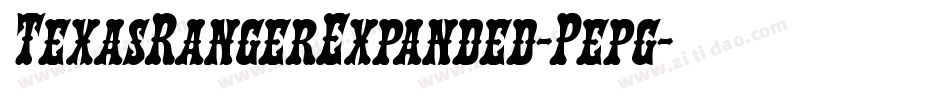TexasRangerExpanded-Pepg字体转换