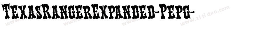 TexasRangerExpanded-Pepg字体转换
