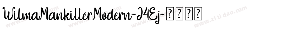 WilmaMankillerModern-J4Ej字体转换