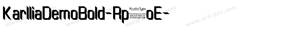 KarlliaDemoBold-Rp9oE字体转换
