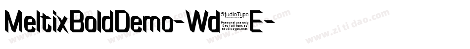 MeltixBoldDemo-Wd6E字体转换