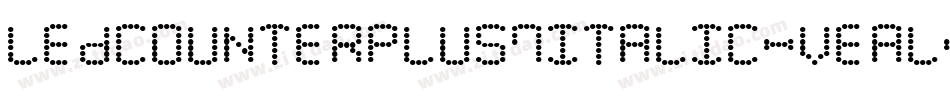 LedCounterPlus7Italic-vEAL字体转换