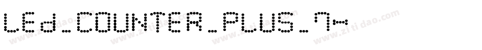 led_counter_plus_7字体转换