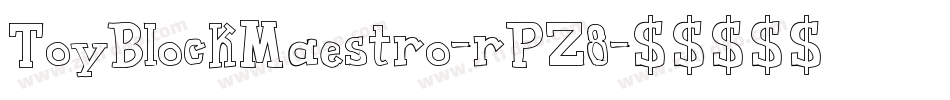 ToyBlockMaestro-rPZ8字体转换