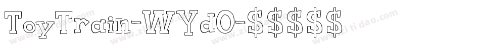 ToyTrain-WYdO字体转换