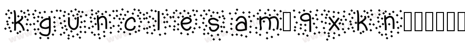 KgUncleSam-9XKn字体转换