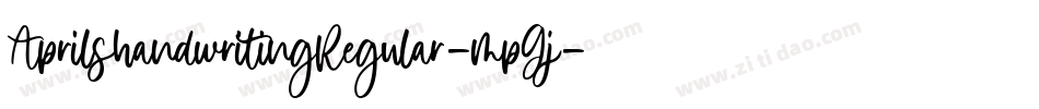 AprilshandwritingRegular-mpGj字体转换