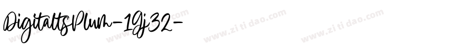 DigitaltsPlum-1Gj32字体转换