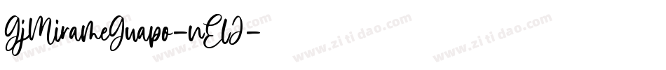 GjMirameGuapo-nElJ字体转换