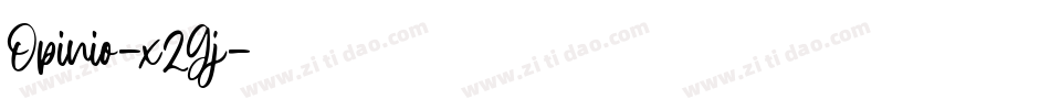 Opinio-x2Gj字体转换