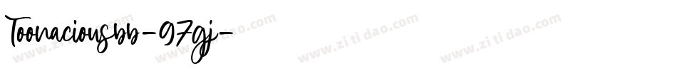 Toonaciousbb-97gj字体转换