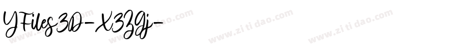 YFiles3D-X3ZGj字体转换