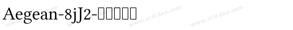 Aegean-8jJ2字体转换