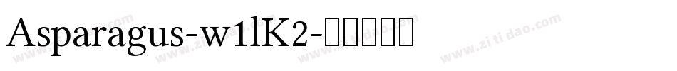 Asparagus-w1lK2字体转换