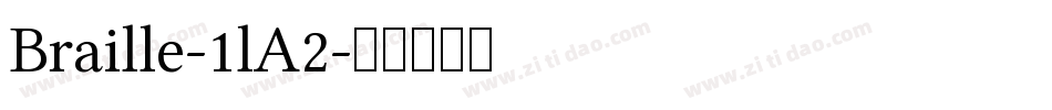 Braille-1lA2字体转换