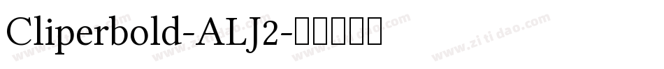 Cliperbold-ALJ2字体转换