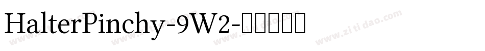 HalterPinchy-9W2字体转换