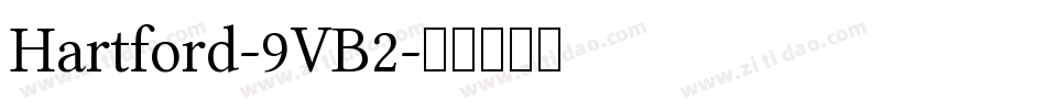 Hartford-9VB2字体转换