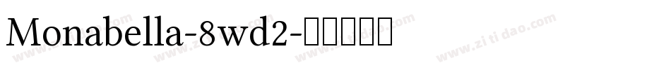 Monabella-8wd2字体转换
