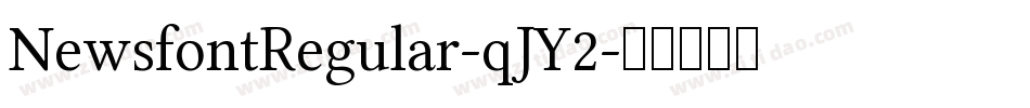 NewsfontRegular-qJY2字体转换