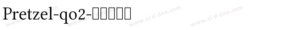 Pretzel-qo2字体转换