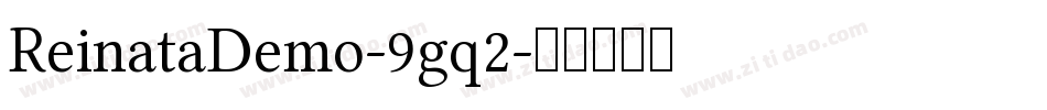 ReinataDemo-9gq2字体转换