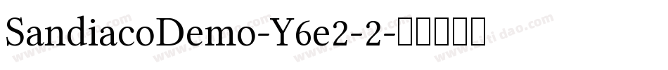 SandiacoDemo-Y6e2-2字体转换