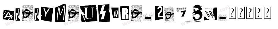 AnonymousPro-2O73w字体转换
