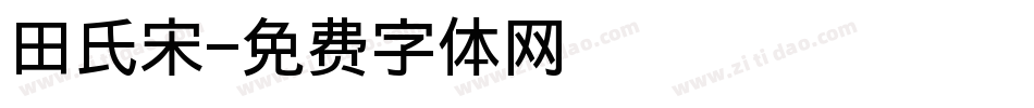 田氏宋字体转换