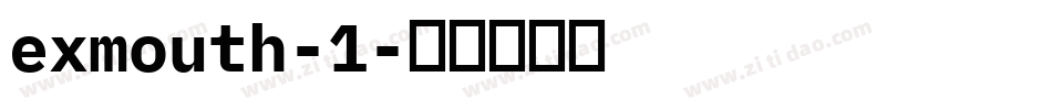 exmouth-1字体转换