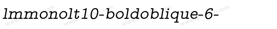 lmmonolt10-boldoblique-6字体转换
