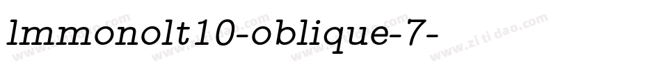 lmmonolt10-oblique-7字体转换