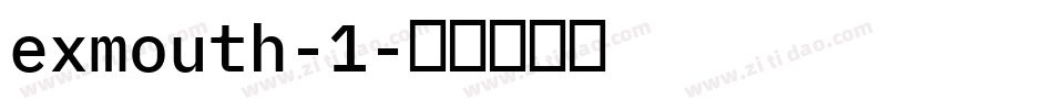 exmouth-1字体转换