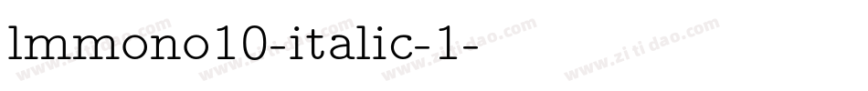 lmmono10-italic-1字体转换