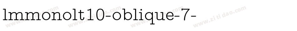 lmmonolt10-oblique-7字体转换