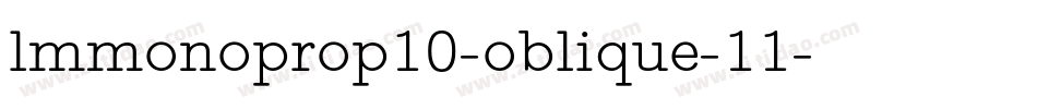 lmmonoprop10-oblique-11字体转换