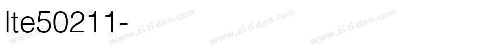 lte50211字体转换