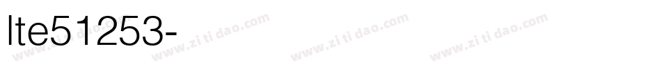 lte51253字体转换