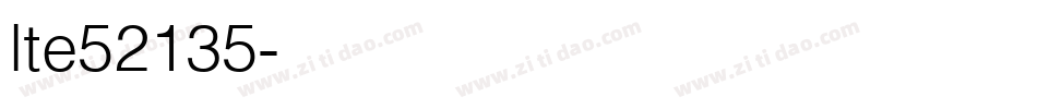 lte52135字体转换