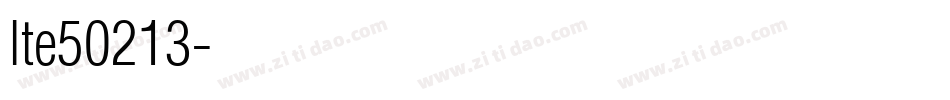 lte50213字体转换