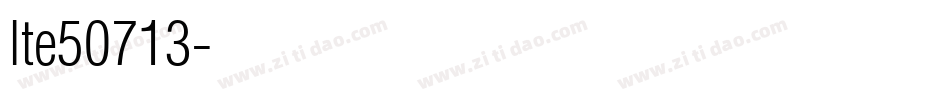 lte50713字体转换