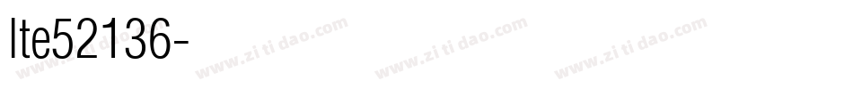 lte52136字体转换