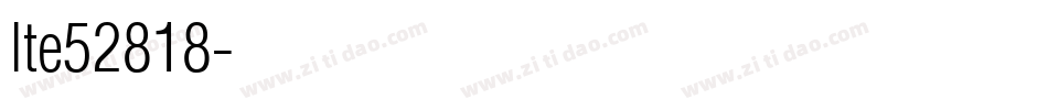 lte52818字体转换