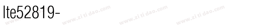 lte52819字体转换