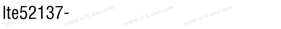 lte52137字体转换